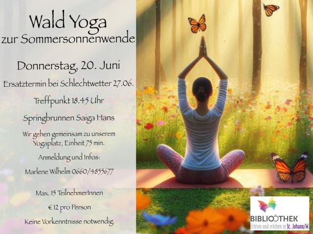 Wald Yoga zur Sonnenwende